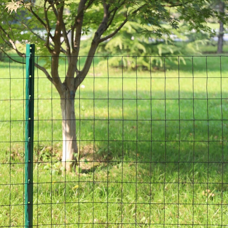 FOREHOGAR Black PVC Coated Welded Wire Fence 36 Inch x 25 Foot, 2 Inch x 3 Inch 16GA, Garden Border Fencing Roll Vinyl Coating Metal Wire Mesh for Yard Vegetable Plant Protection Poultry Netting - Image 2